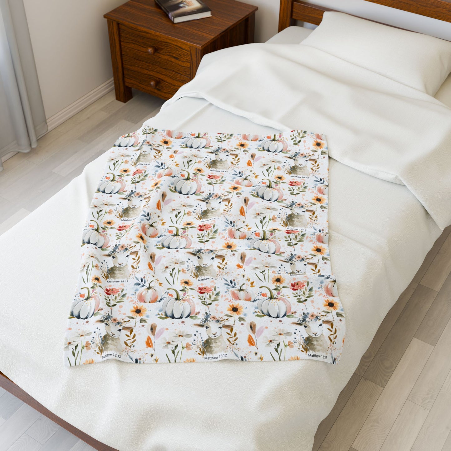 Matthew 18:12 He Left The 99 To Find Me Velveteen Plush Blanket