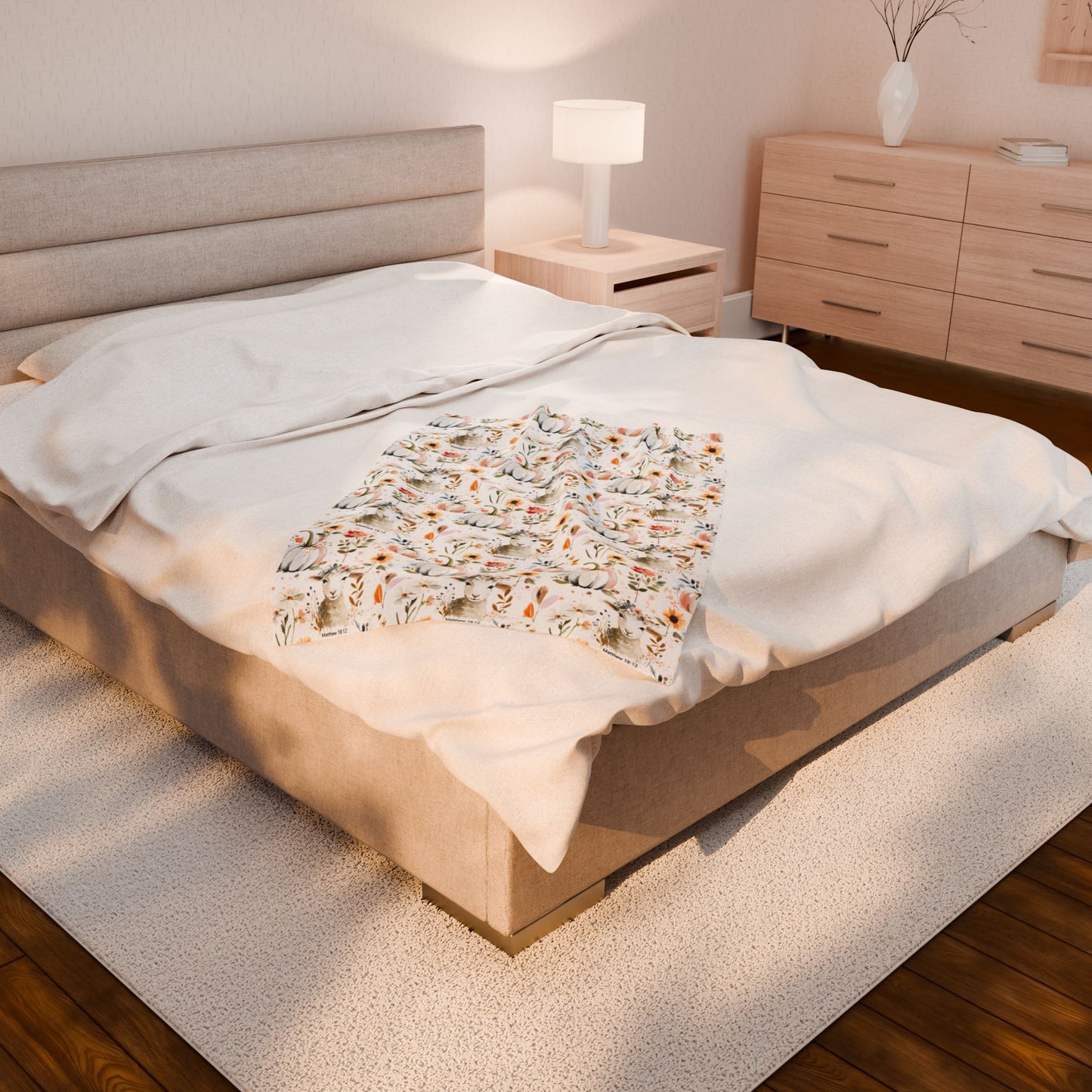 Matthew 18:12 He Left The 99 To Find Me Velveteen Plush Blanket