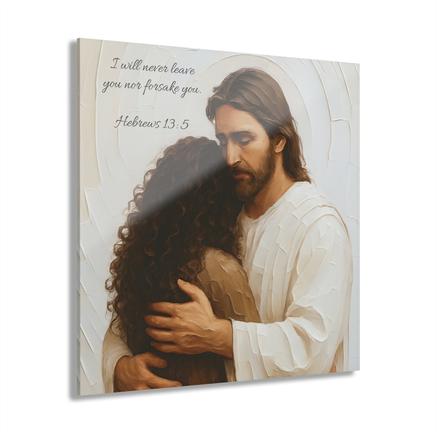 Hebrews 13:5 - Scripture Inspirational Acrylic Print