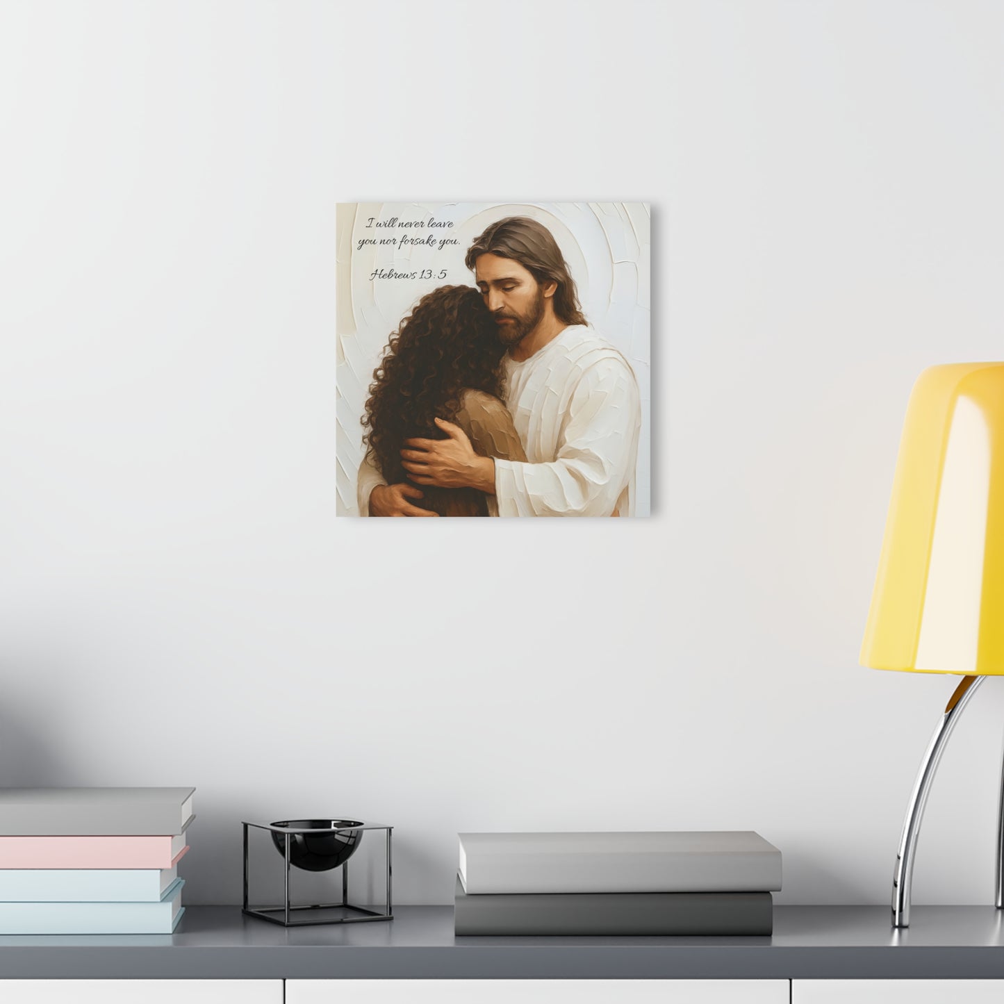 Hebrews 13:5 - Scripture Inspirational Acrylic Print
