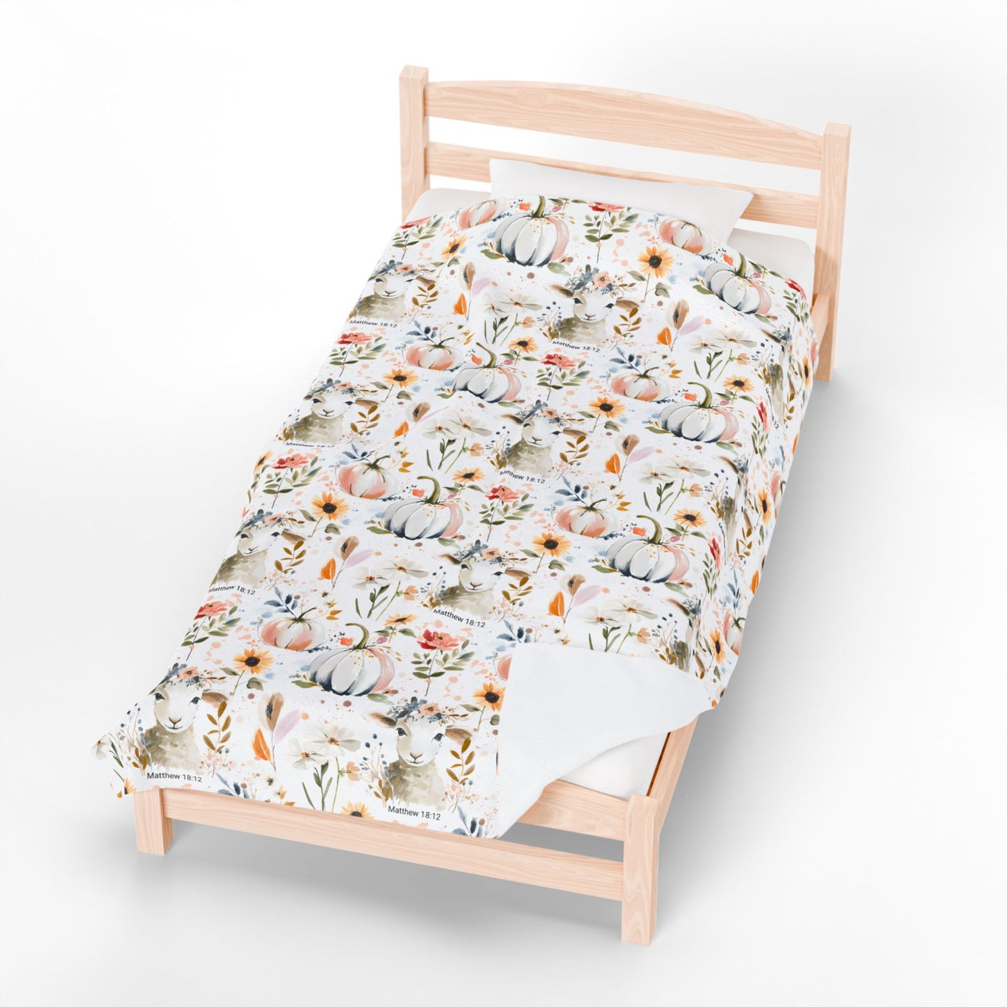 Matthew 18:12 He Left The 99 To Find Me Velveteen Plush Blanket