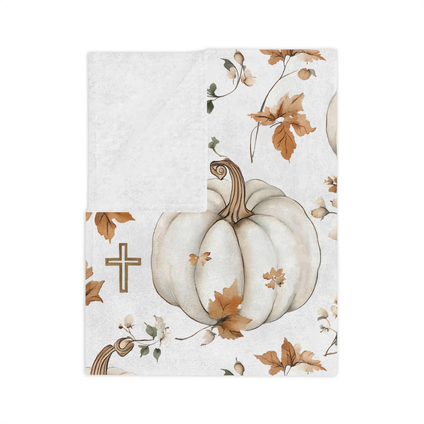 Faithful Harvest Velveteen Blanket