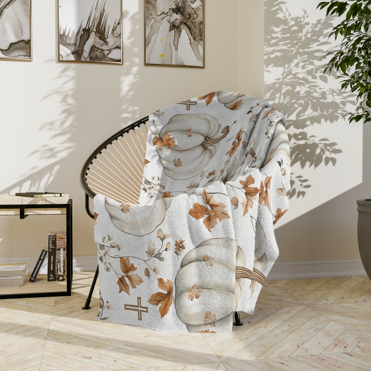 Faithful Harvest Velveteen Blanket