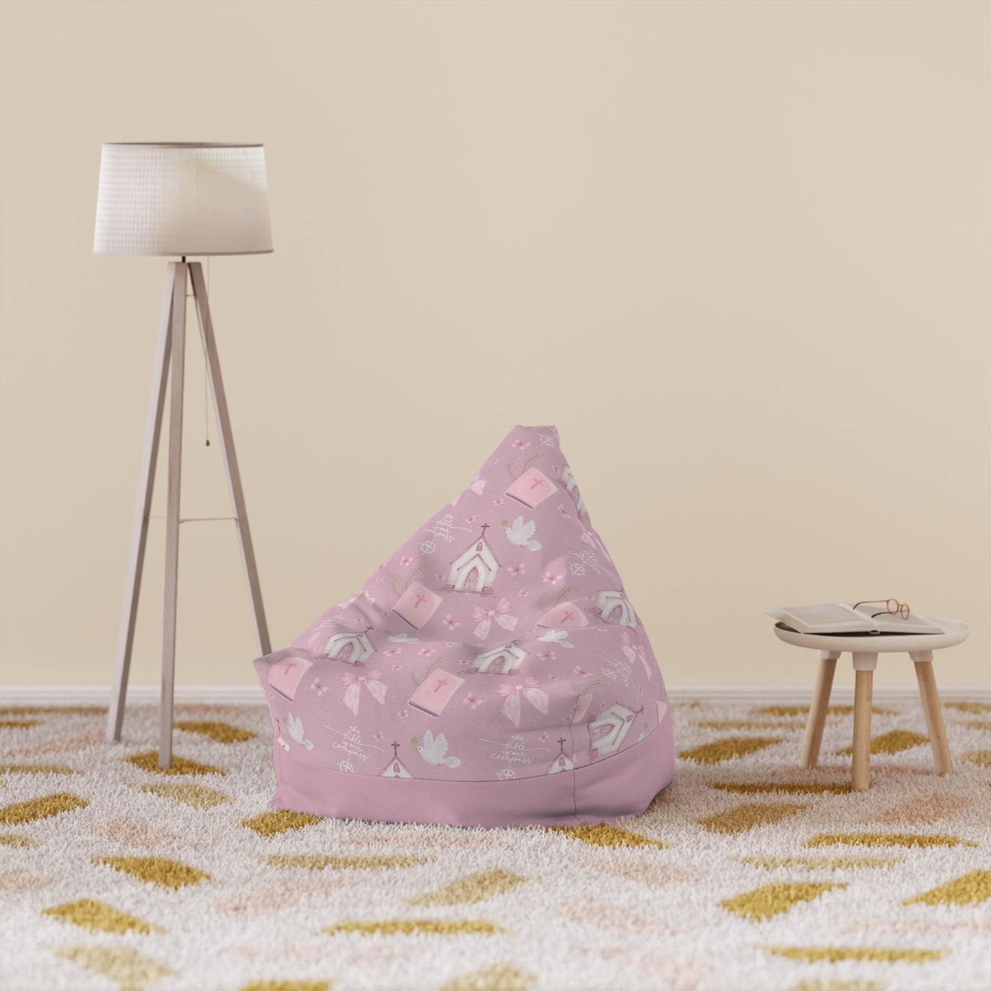 Bible Is Our Compass Bean Bag Chair Cover