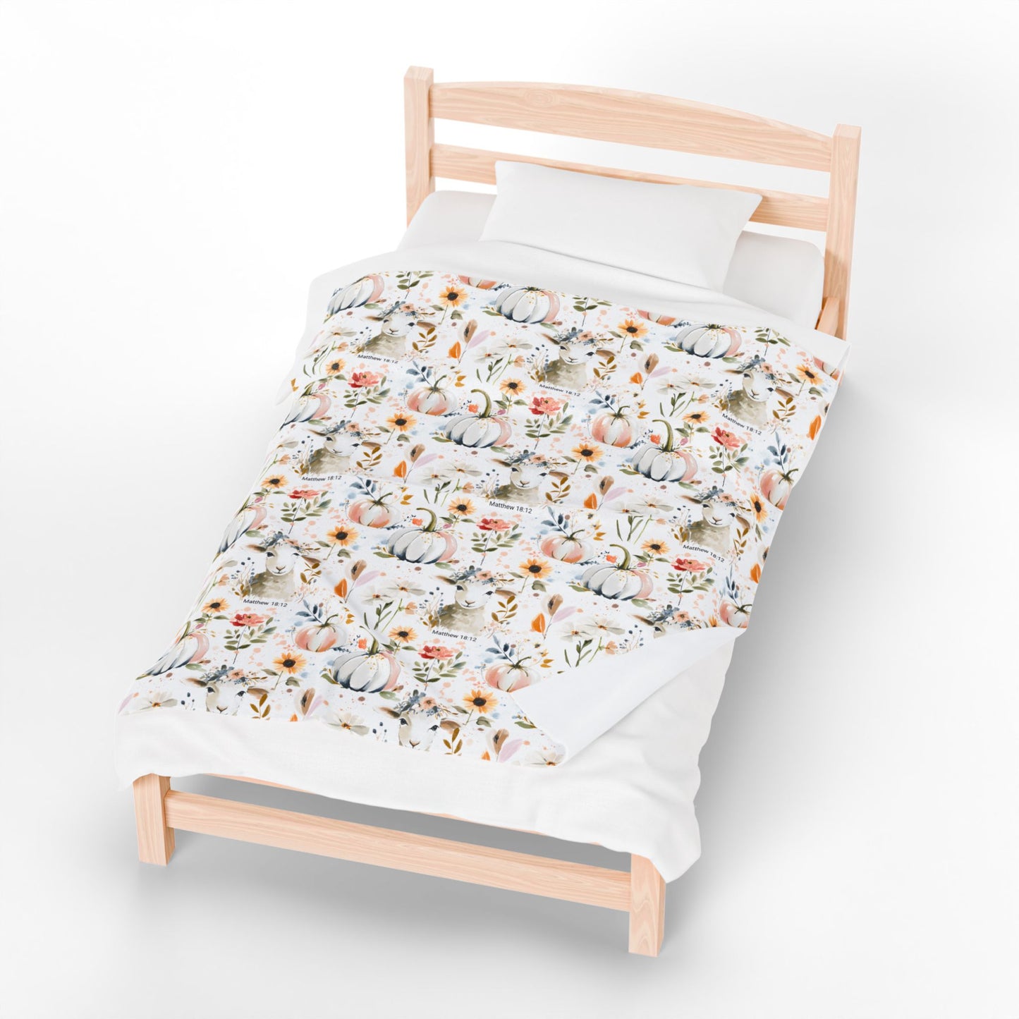 Matthew 18:12 He Left The 99 To Find Me Velveteen Plush Blanket