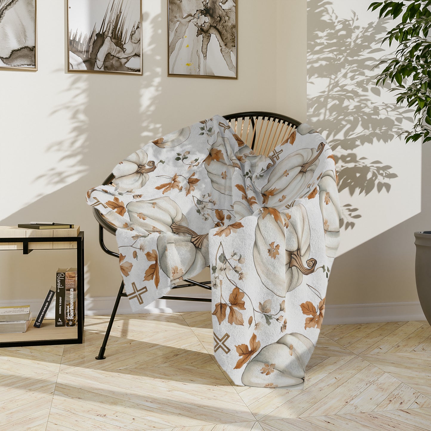 Faithful Harvest Velveteen Blanket