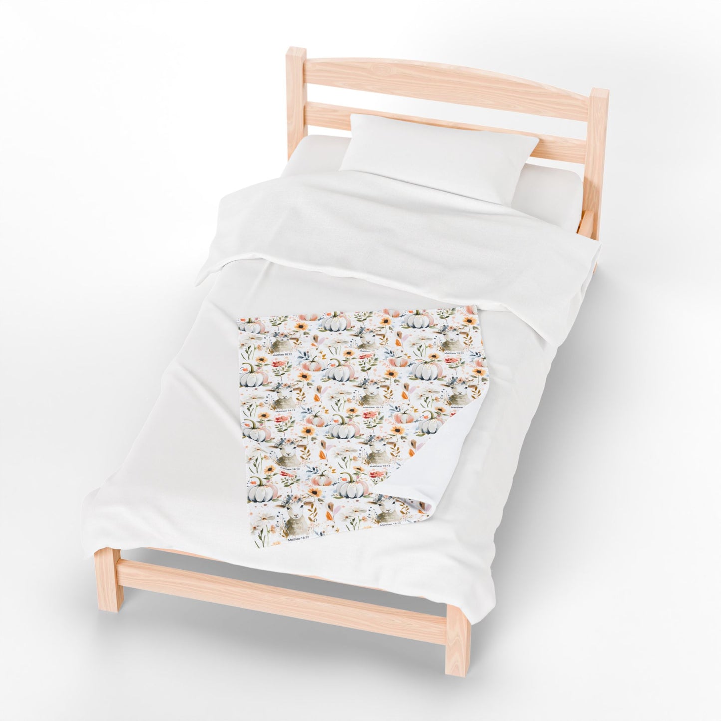 Matthew 18:12 He Left The 99 To Find Me Velveteen Plush Blanket