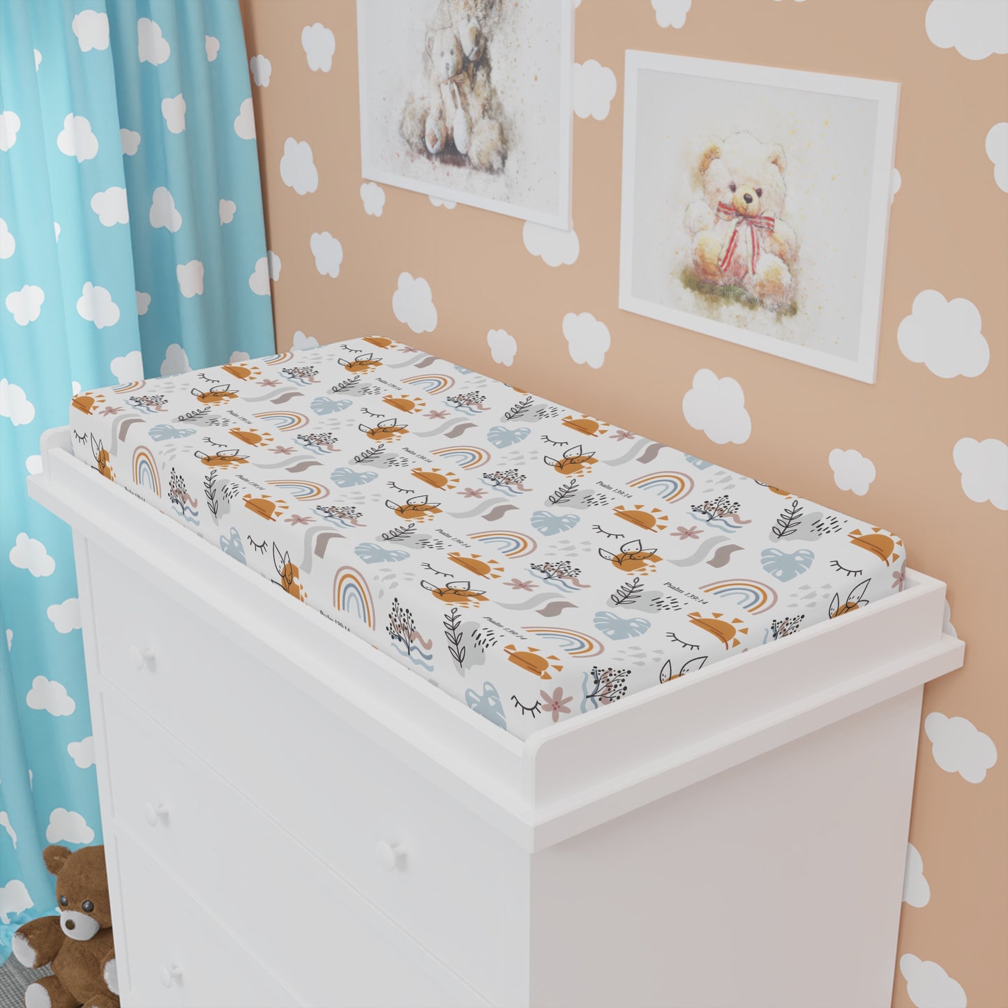 Psalm 139:14 - Wonderfully Made Changing Pad
