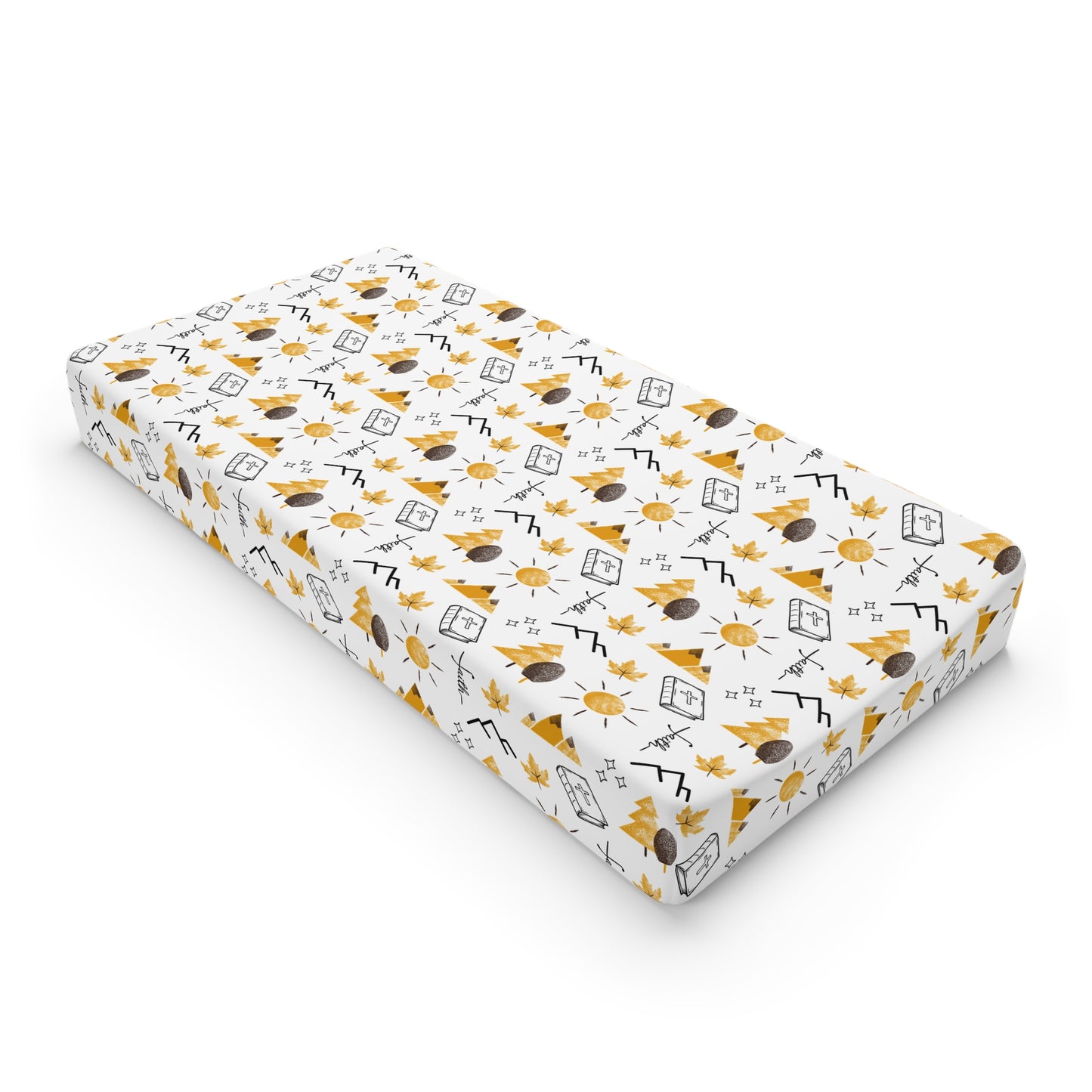 Faith Can Move Mountains Baby Changing Pad Cover