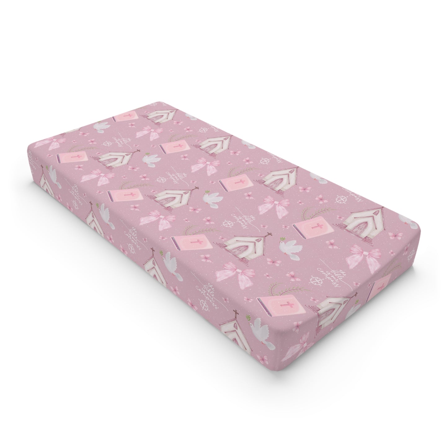 Psalm 119:105 - Bible is Our Compass Baby Changing Pad Cover