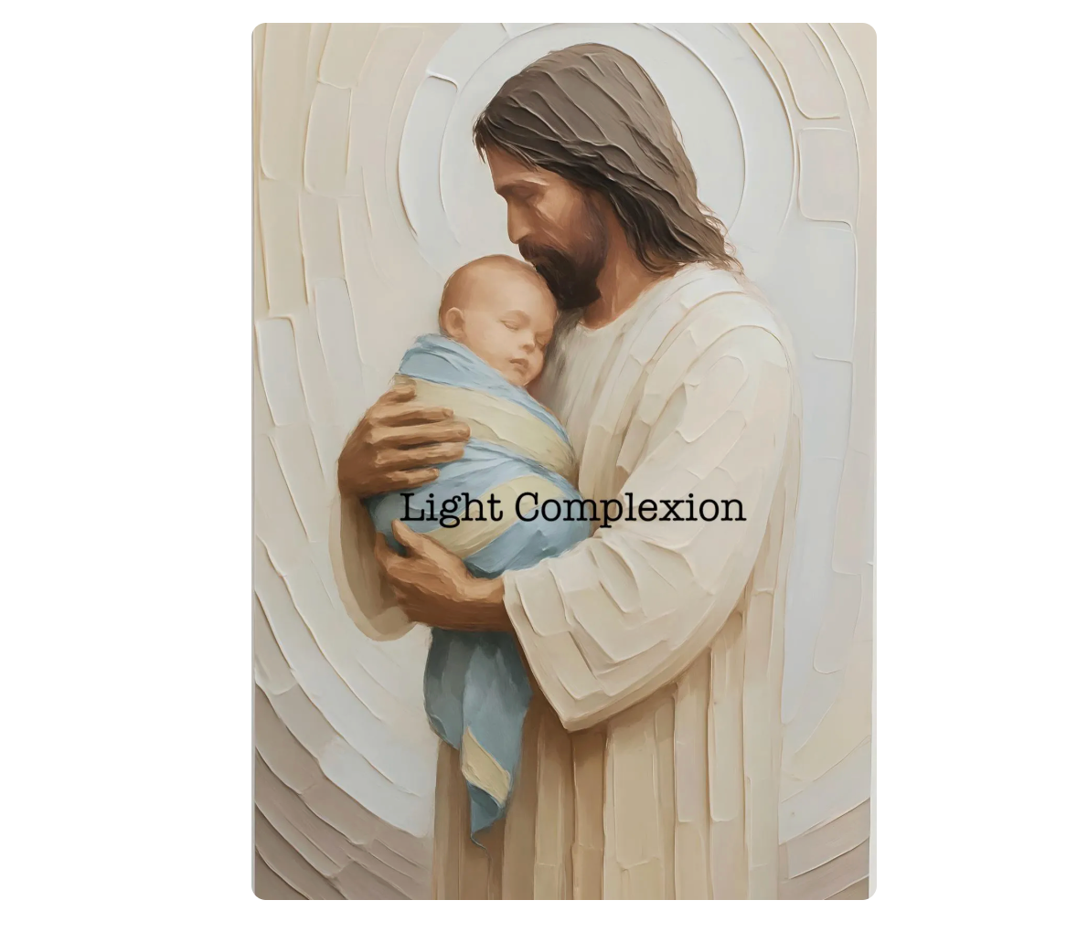 Jesus Holding Baby Child Loss Art