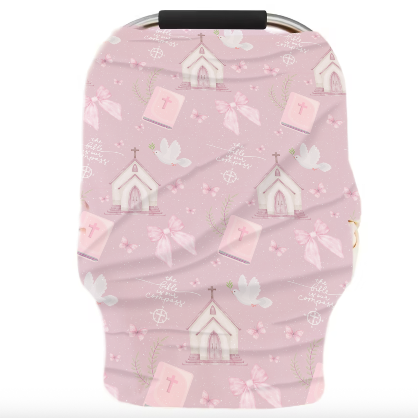 Bible Is Our Compass Nursing Cover & Car Seat Canopy