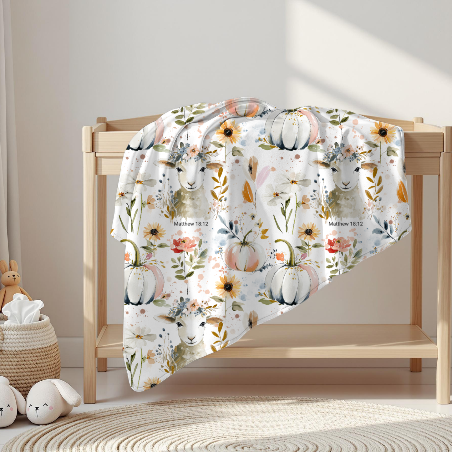 Matthew 18:12 He Left The 99 To Find Me Velveteen Plush Blanket