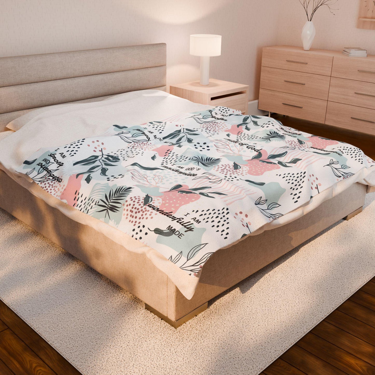 Inspirational Bible Verse Plush Blanket