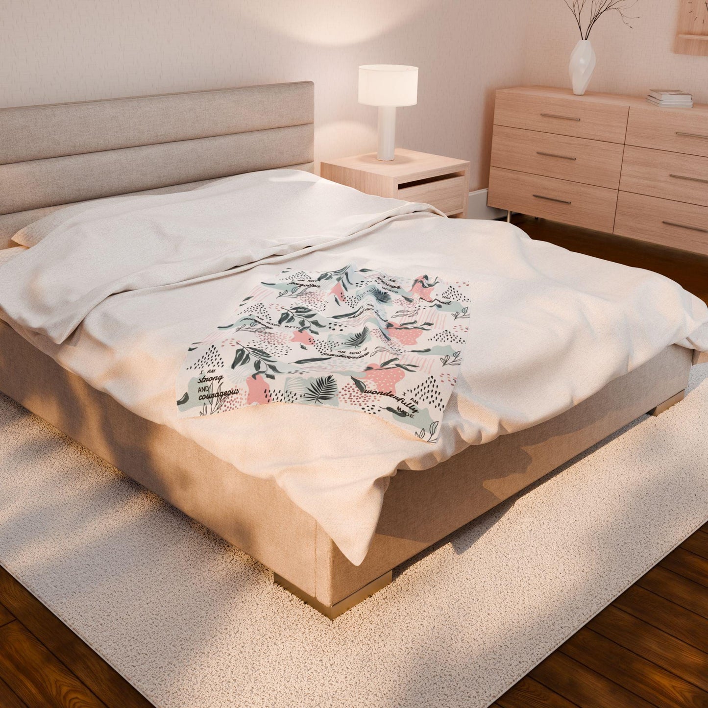 Inspirational Bible Verse Plush Blanket