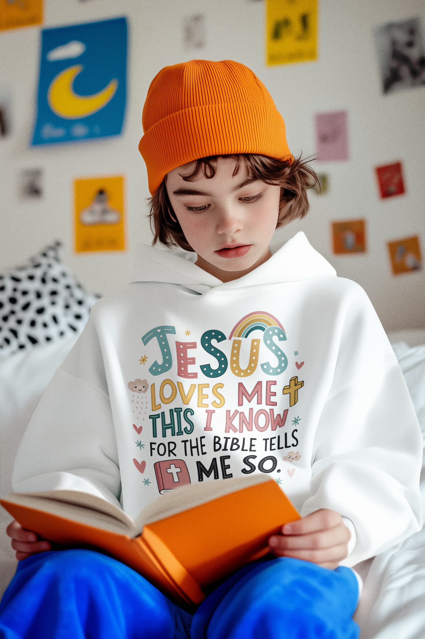 Jesus Loves Me Toddler Fleece Hoodie