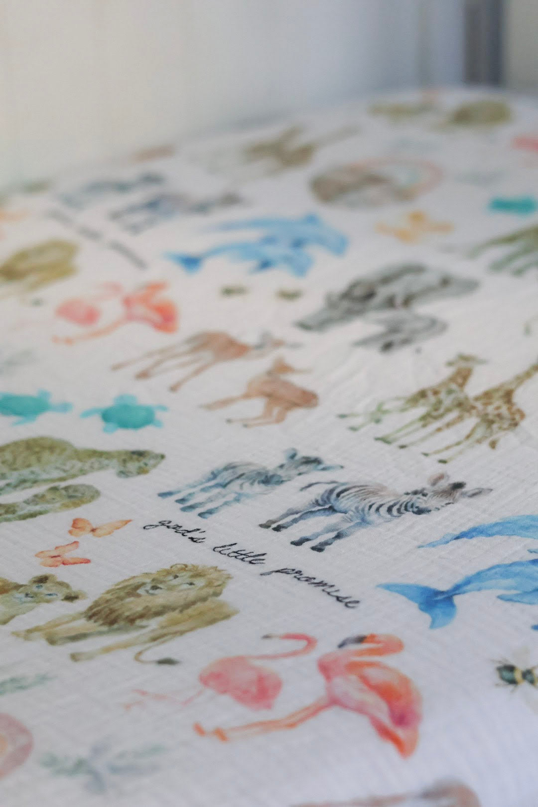 Christian baby crib sheet for baby nursery bedding