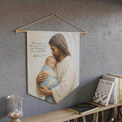 Jesus Holding Baby Child Loss Art