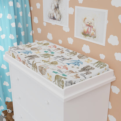 Personalized God's Little Promise Changing Pad Cover