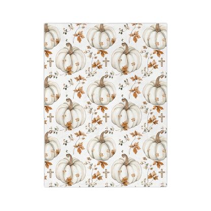 Faithful Harvest Velveteen Blanket