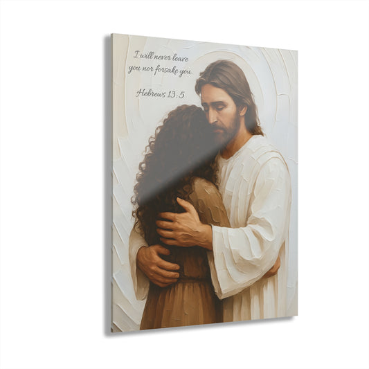 Hebrews 13:5 - Scripture Inspirational Acrylic Print