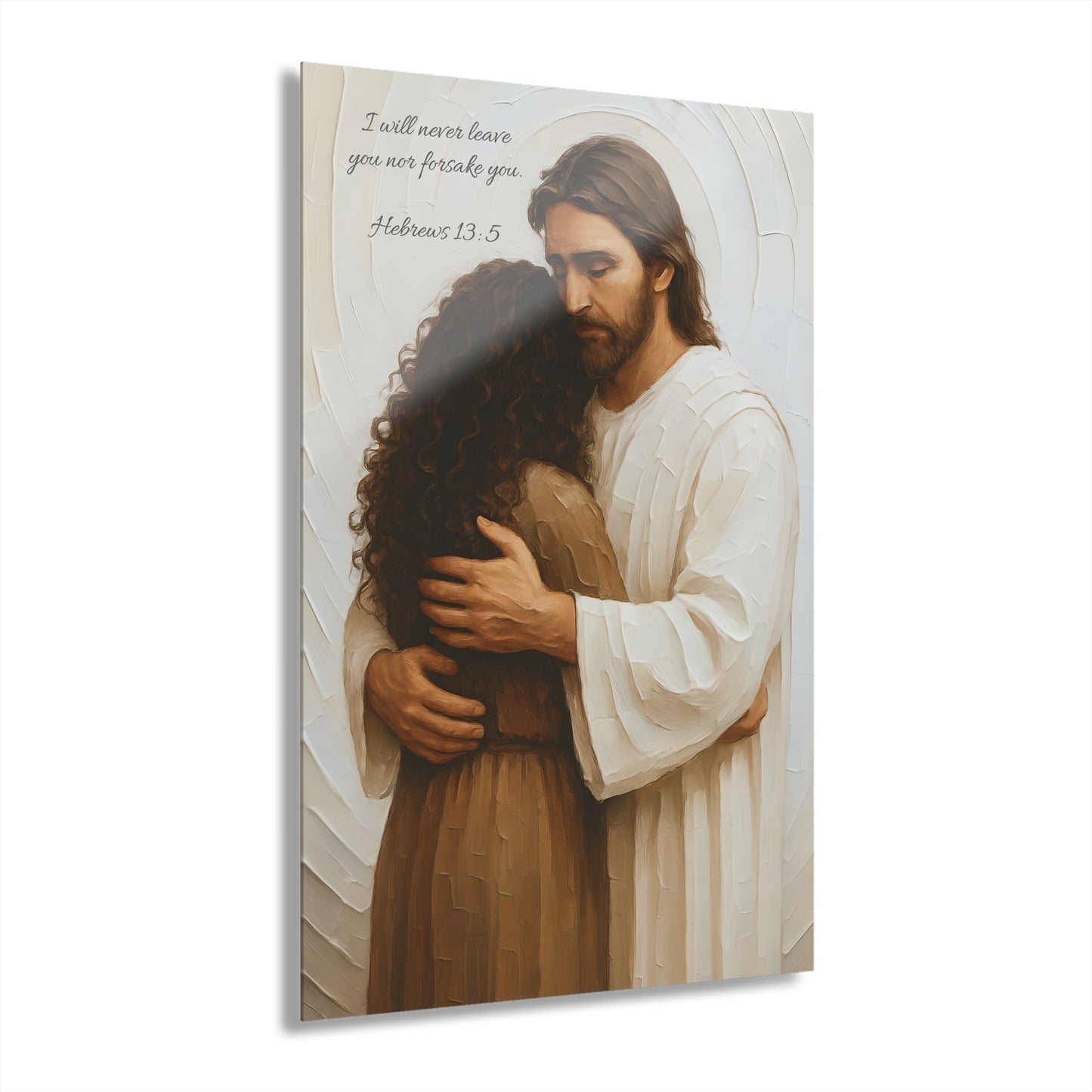 Hebrews 13:5 - Scripture Inspirational Acrylic Print