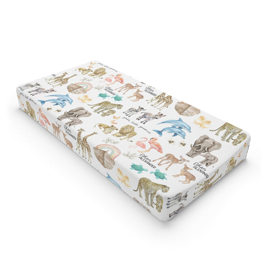 Personalized God's Little Promise Changing Pad Cover