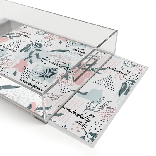 Interchangeable Insert Inspirational Acrylic Tray