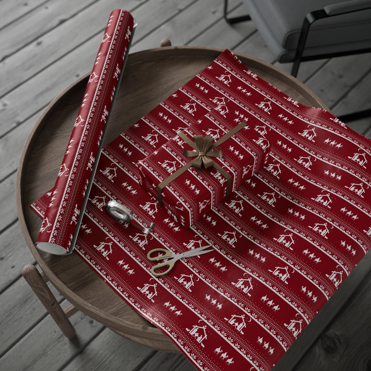 Christmas Nativity Gift Wrapping Paper