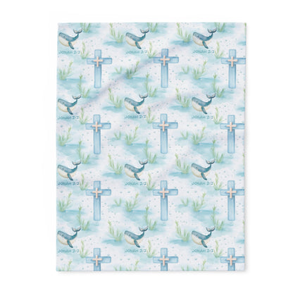 Jonah 2:2 - He Answered Me Fleece Blanket