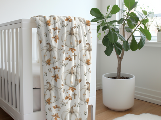 Faithful Harvest Velveteen Blanket