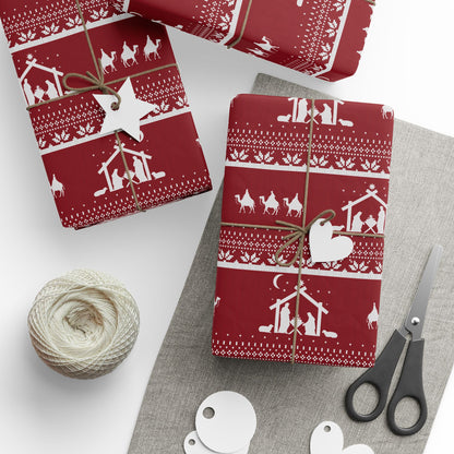 Christmas Nativity Gift Wrapping Paper