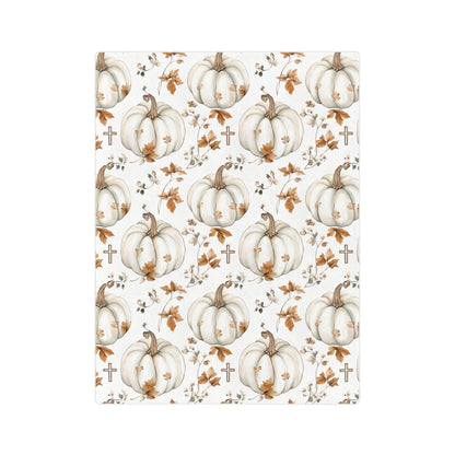 Faithful Harvest Velveteen Blanket