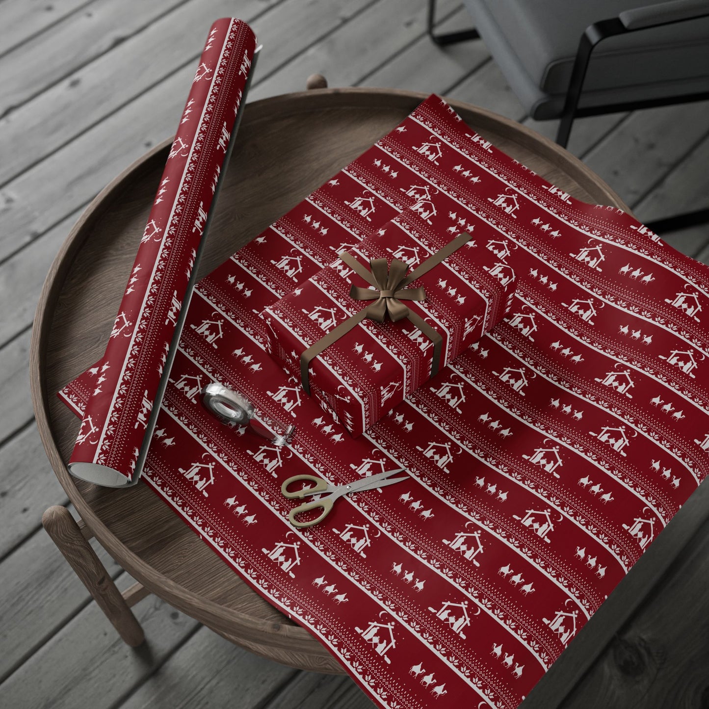 Christmas Nativity Gift Wrapping Paper