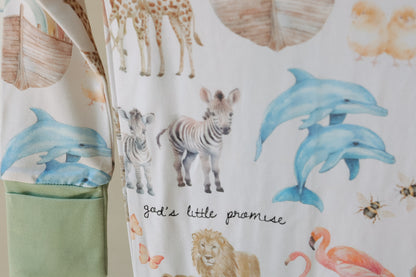 God's Little Promise Bamboo Footed Onesie Pajama