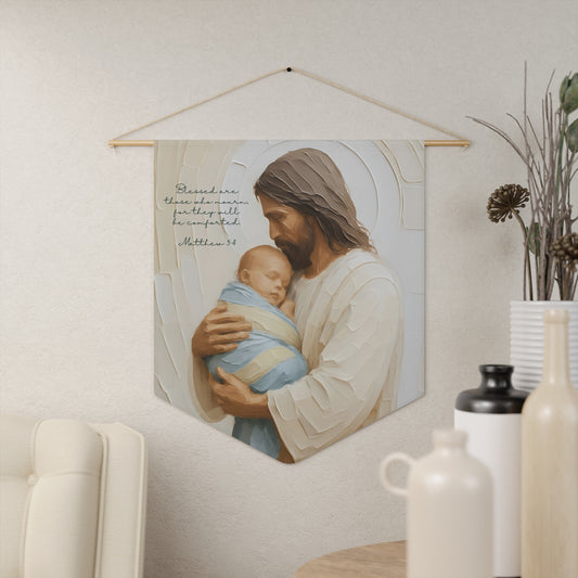 Jesus Holding Baby Child Loss Art