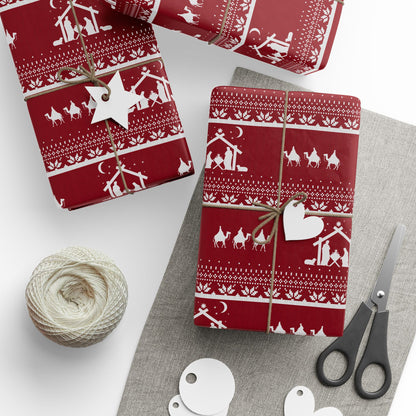 Christmas Nativity Gift Wrapping Paper