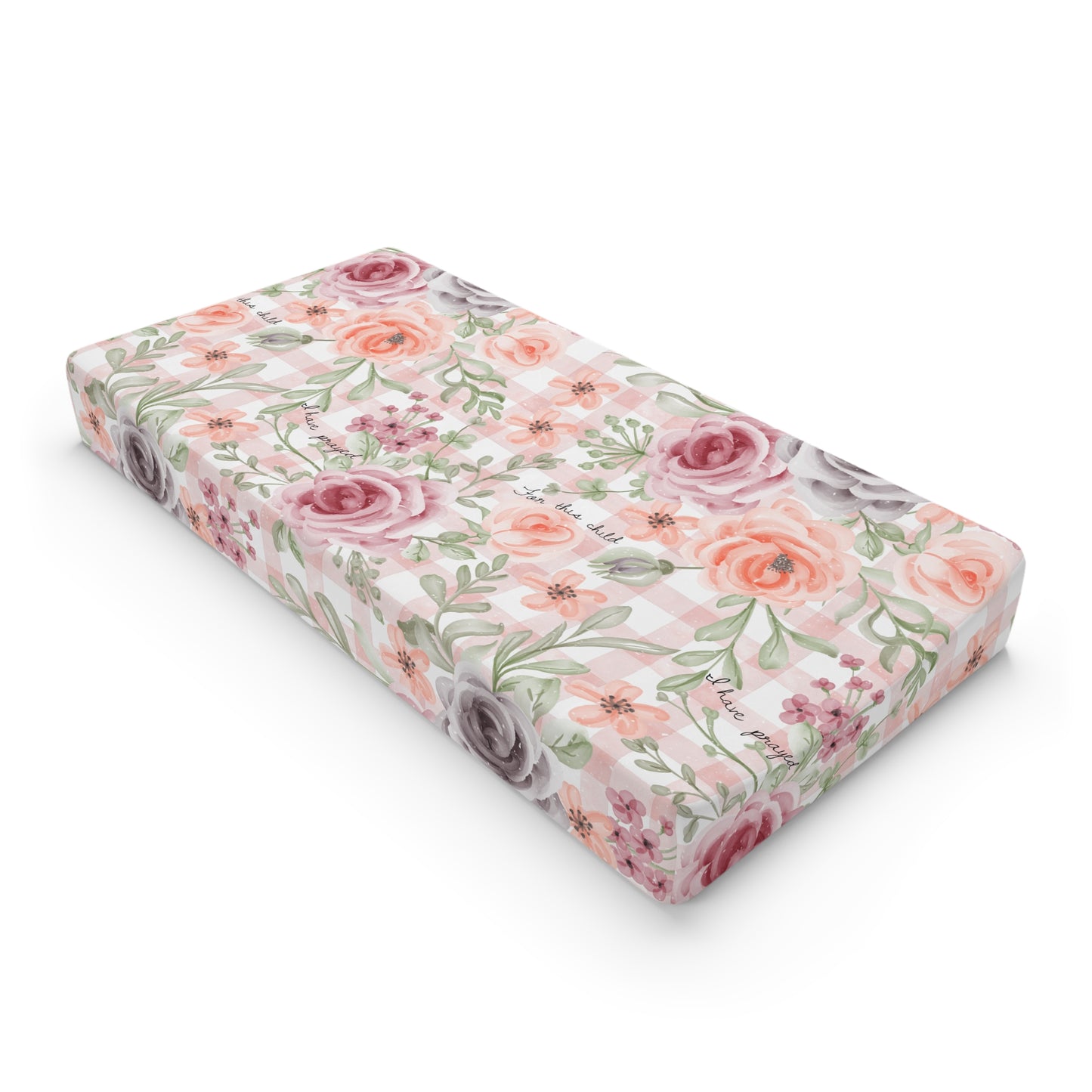 For This Child I Have Prayed Changing Pad Cover