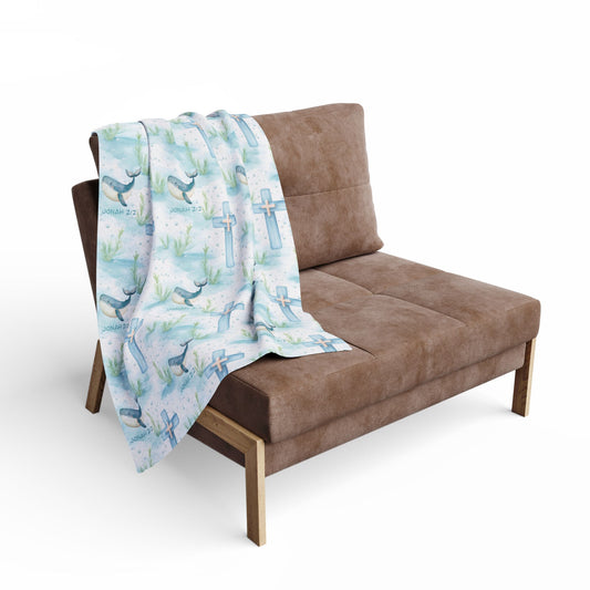 Jonah 2:2 - He Answered Me Fleece Blanket