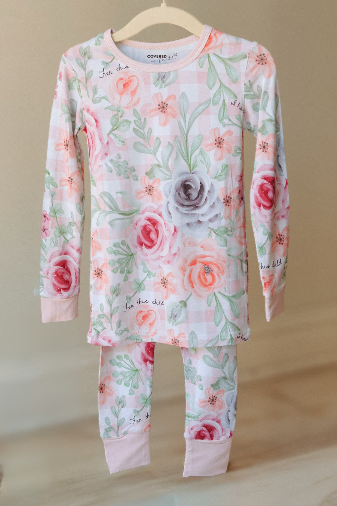 For This Child I Have Prayed Bamboo 2 Piece Pajama Set