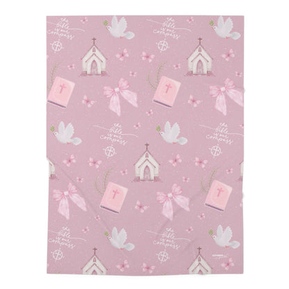 Bible Is Our Compass Swaddle Blanket