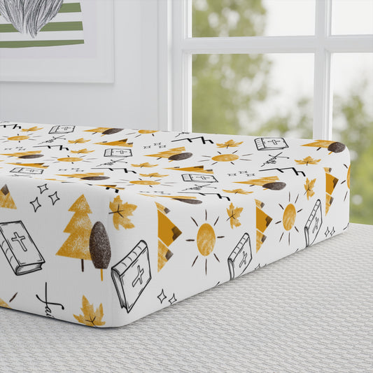 Faith Can Move Mountains Baby Changing Pad Cover