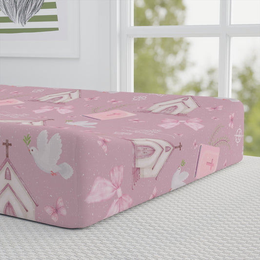 Psalm 119:105 - Bible is Our Compass Baby Changing Pad Cover