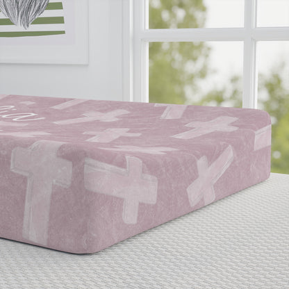 Personalized Covered in Grace Changing Pad Cover
