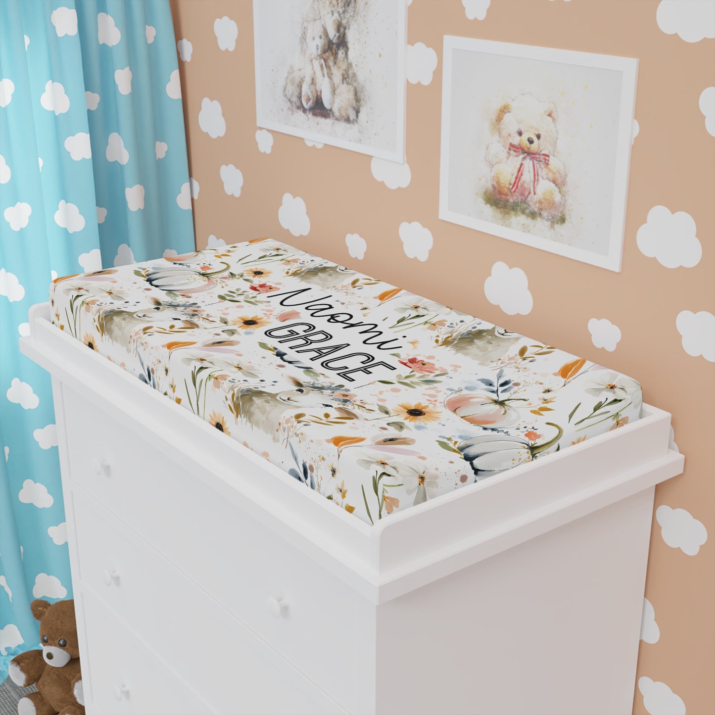 Personalized He Left The 99 To Find Me Changing Pad Cover
