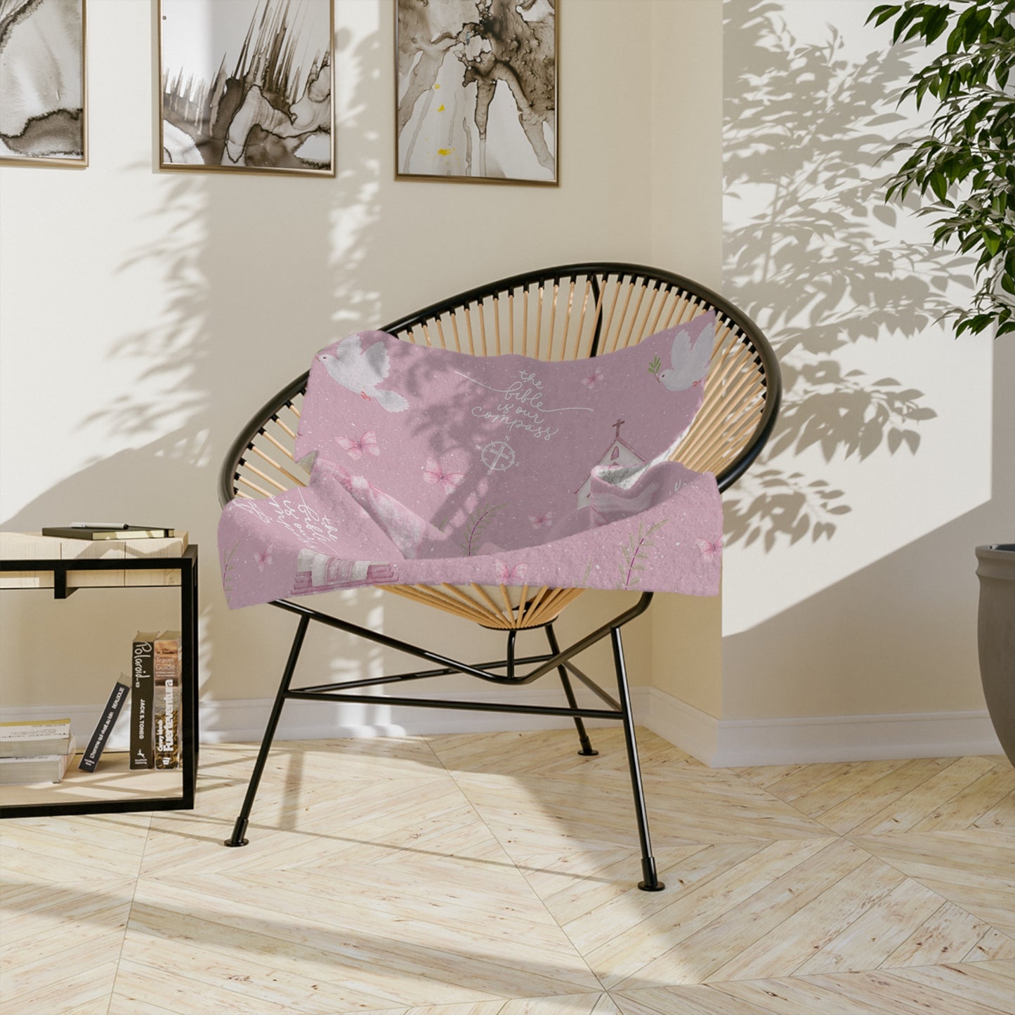 Bible is Our Compass Minky Blanket