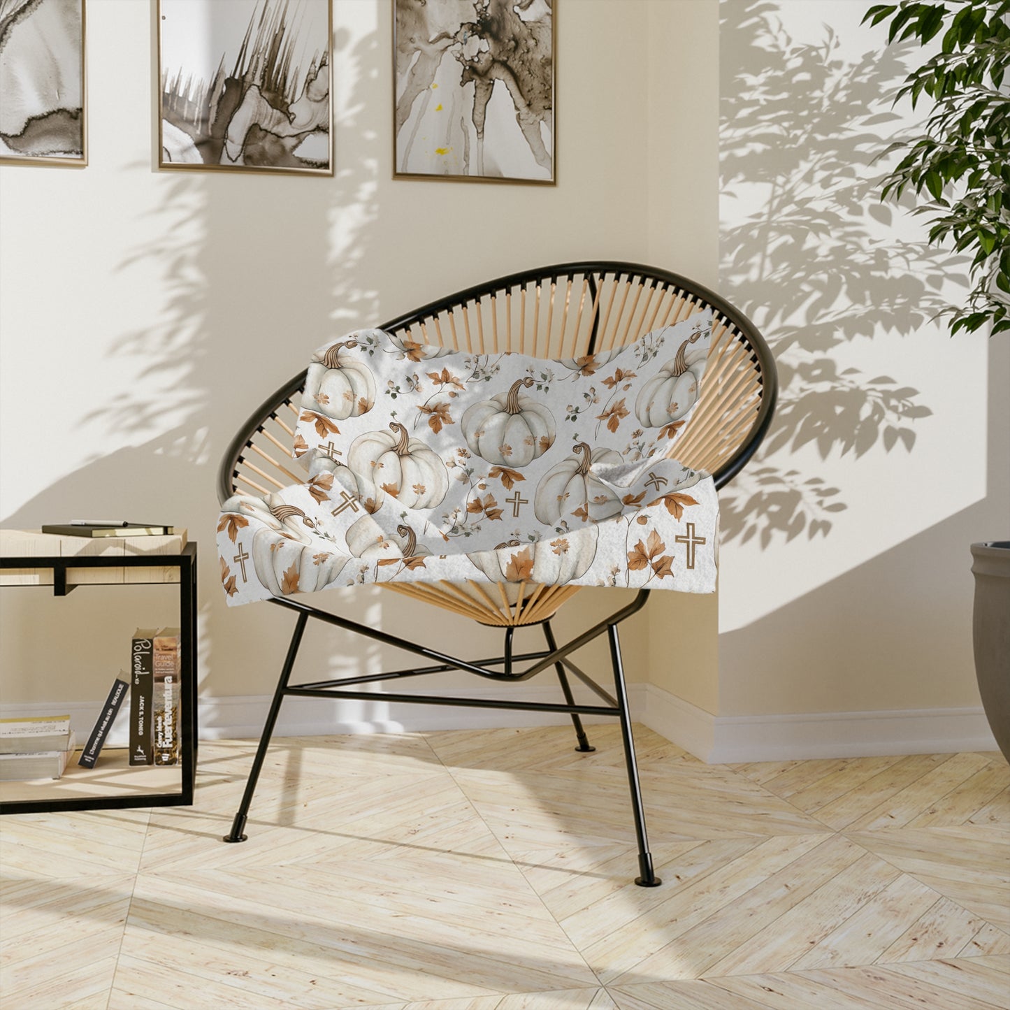 Faithful Harvest Minky Blanket