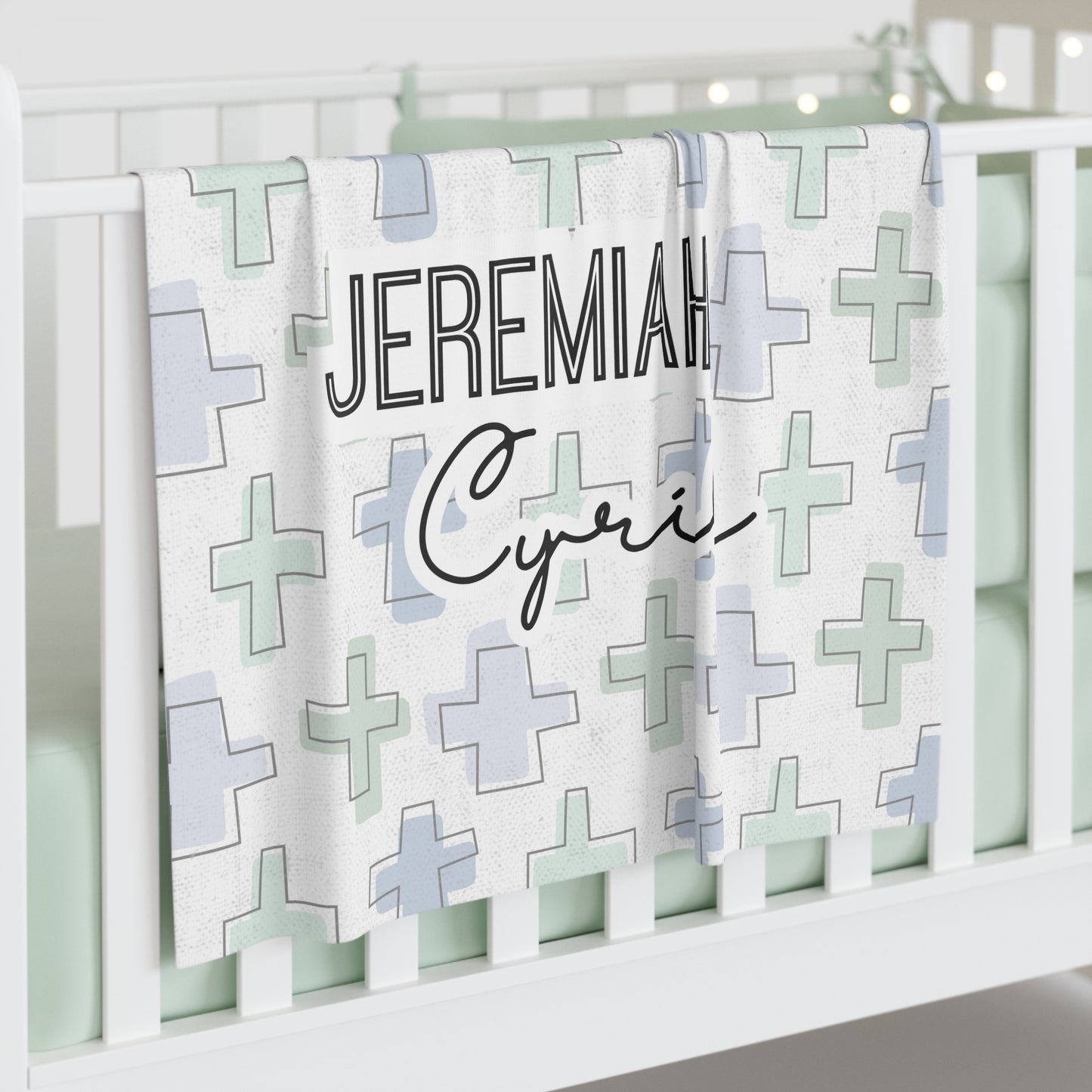 Personalized Rooted in Faith Minky Blanket