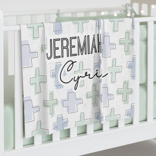 Personalized Rooted in Faith Minky Blanket