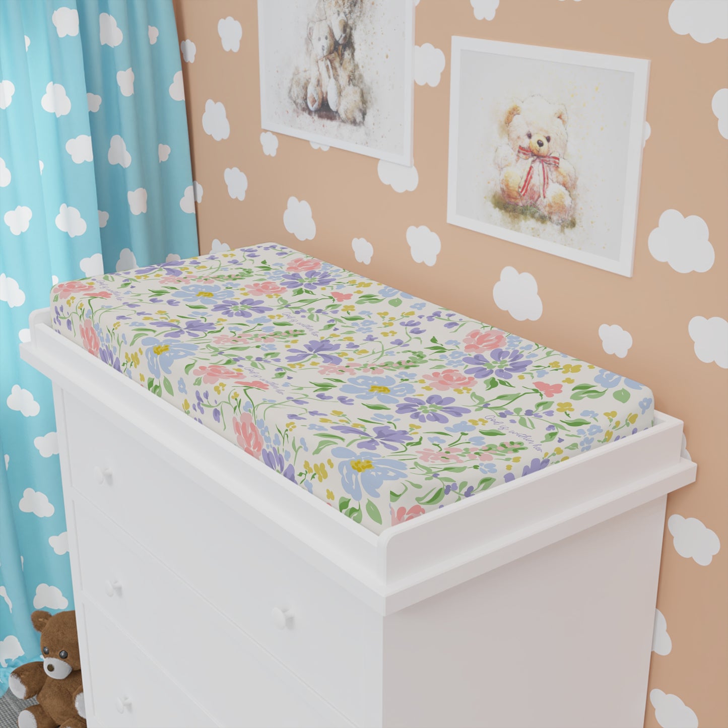 God is Within Her Changing Pad Cover